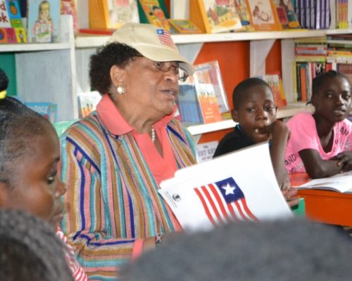 President Sirleaf Volunteers At KEEP