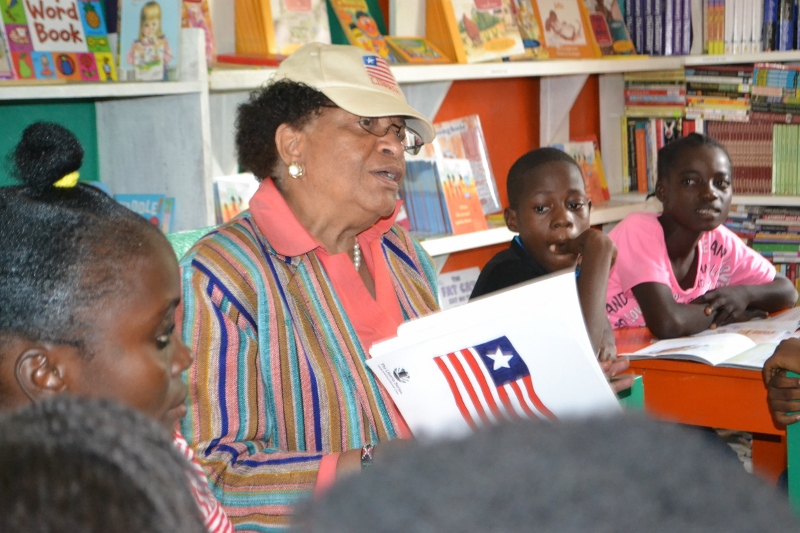 President Sirleaf Volunteers At KEEP